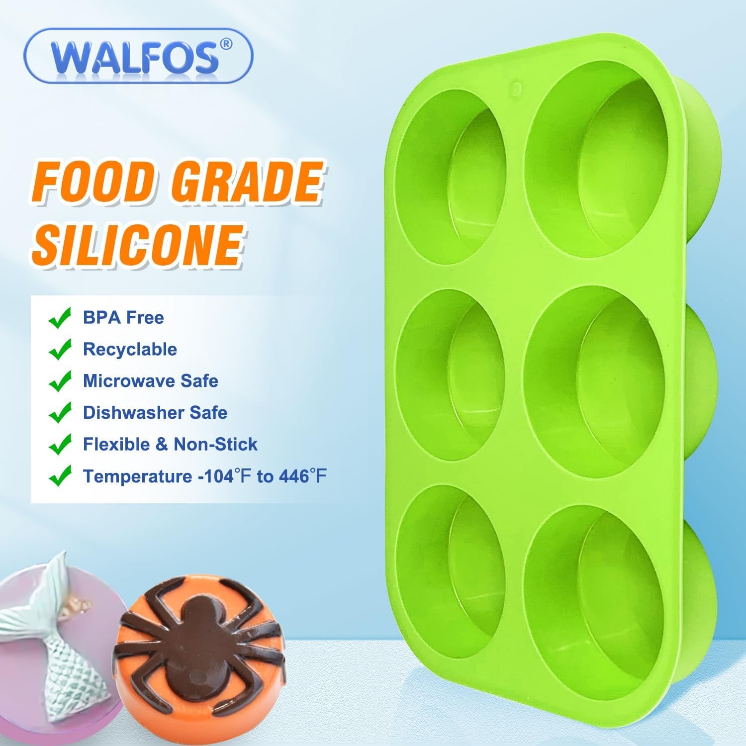 Silicone Oreo Cookie Mold,  round Cylinder Chocolate Covered Oreos Molds, BPA Free and Non-Stick, Perfect for Cookies, Oreos, Candy, Soap, Cupcake, Pudding, Jello, Set of 3