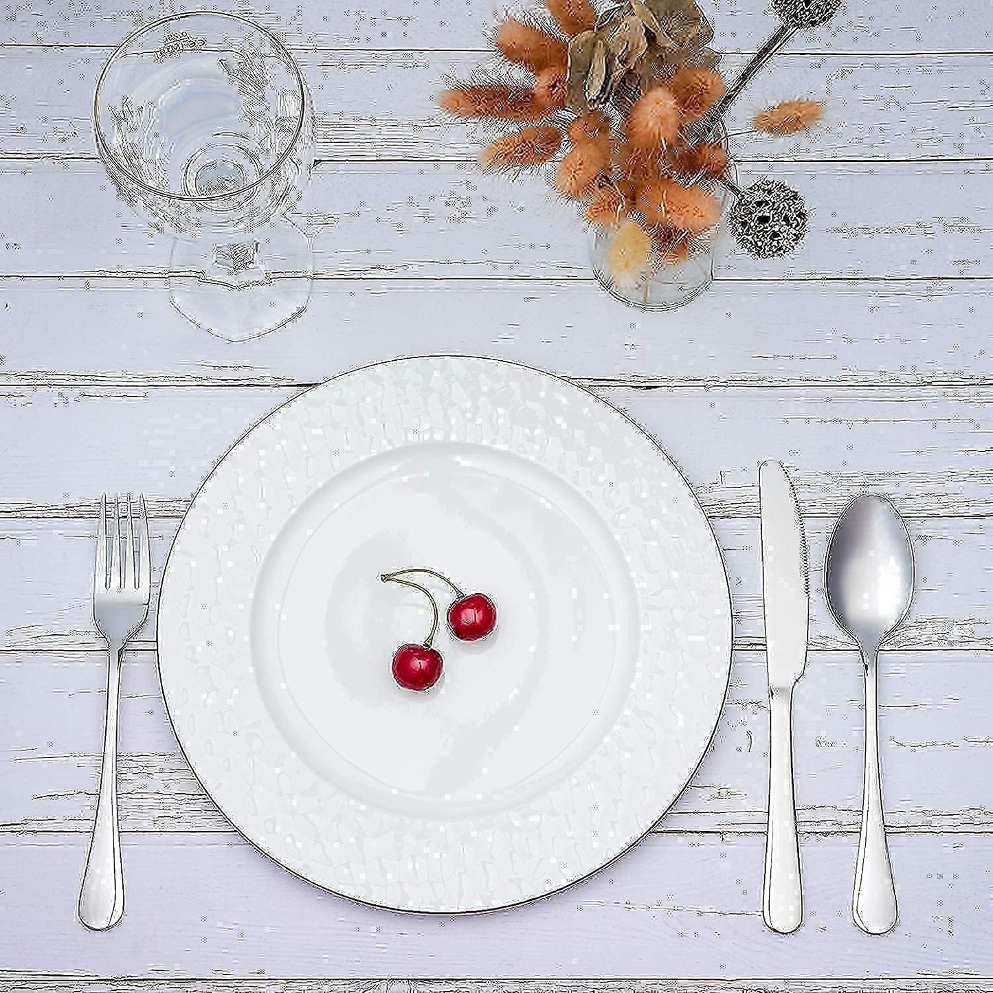 Dinner Forks and Dinner Spoons Bundle,16 Pcs 8" Food Grade Stainless Steel Silverware Forks & 16 Pcs 7.3" Stainless Steel Spoons,Mirror Finish & Dishwasher Safe,Use for Home,Kitchen or Restaurant