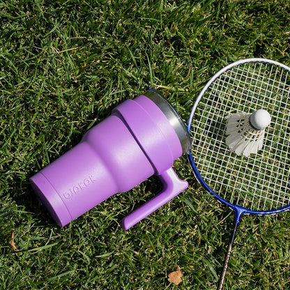 20 Oz Tumbler with Handle and Straw Stainless Steel Insulated Tumbler Cups for Water or Ice Coffee,Lavender Green