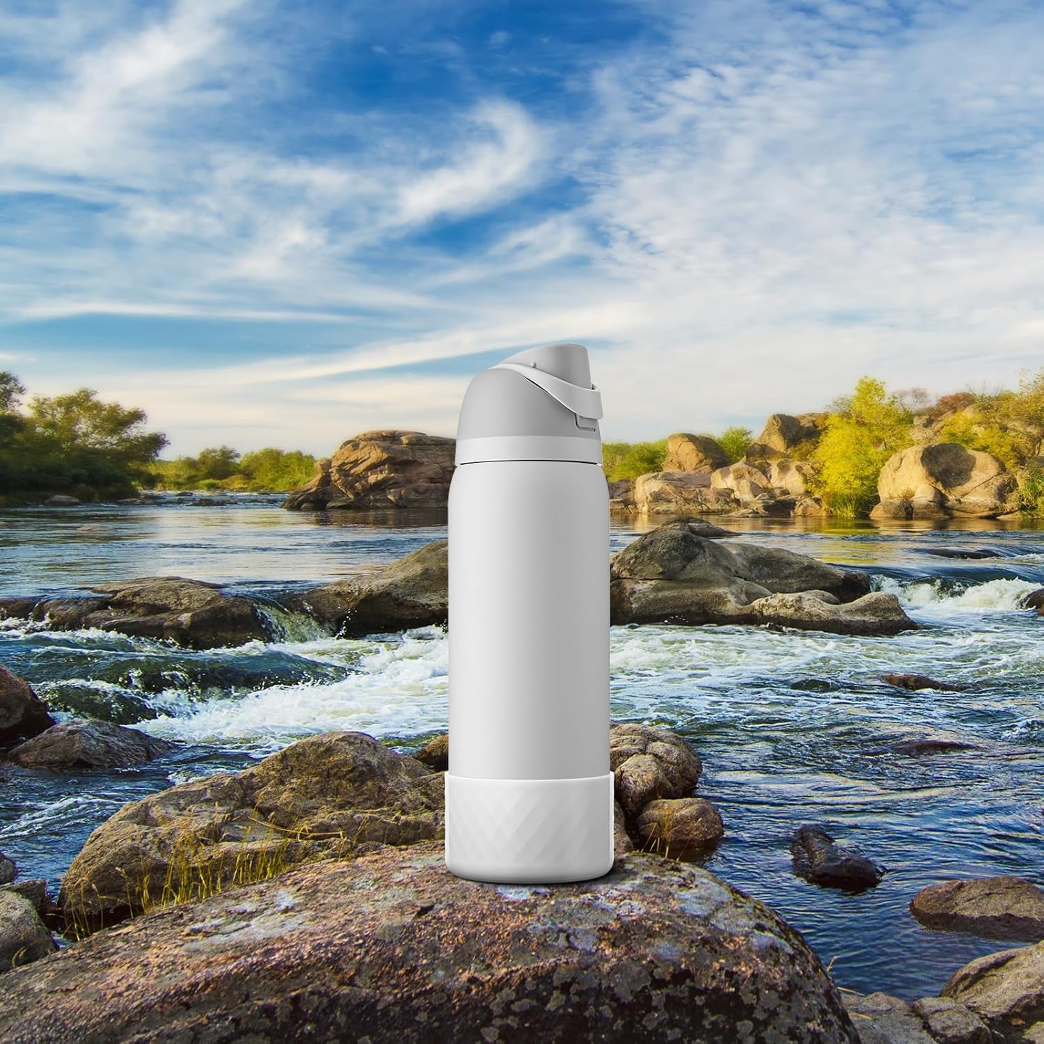 Silicone Boot for Owala Water Bottle 24 Oz 32 Oz 40 Oz, Anti-Slip Protective Sleeve for Freesip/Twist/Flip Stainless Steel Water Bottles Accessories