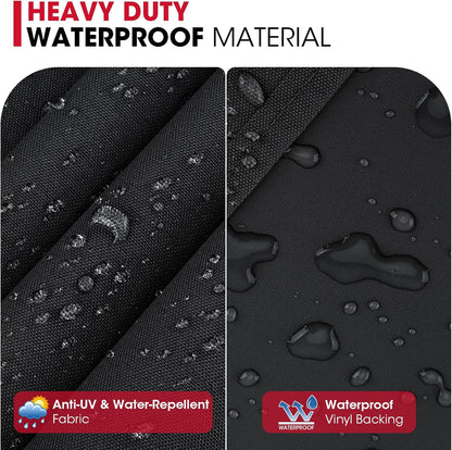 round Kettle Grill Cover Compatible with Weber 22 Inch Charcoal Grill, Heavy Duty Waterproof Fade Resistant Small Smoker Cover, All Weather Protection