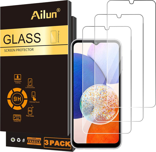 Screen Protector for Galaxy A14 5G/A13 5G/A12 4G 5G/A12 Nacho/A32 5G/A42/A02/A02S/A03/A03S/A03Core/M12 [0.33Mm] Tempered Glass 3Pack Ultra Clear Anti-Scratch Case Friendly…
