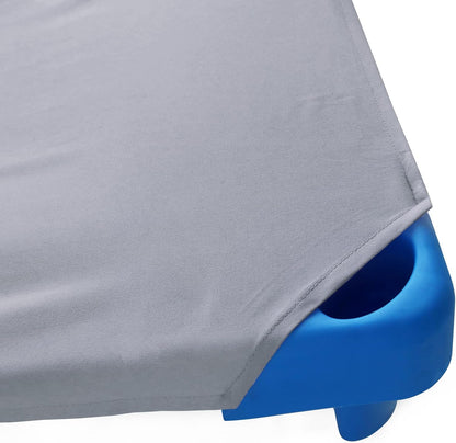 Cot Sheets for Daycare Standard Size, Children’S Naptime Cot Sheet,Breathable Microfiber Nap Sheet for Boys and Girls, 23" X 51", Grey
