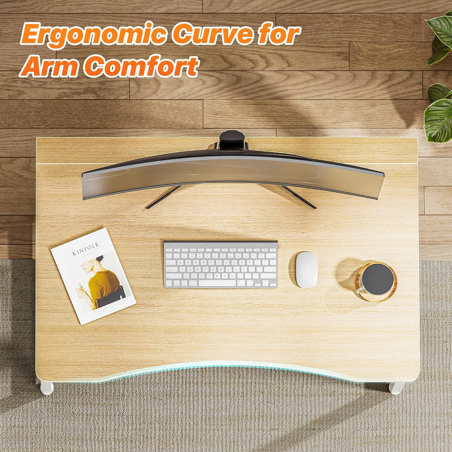 Compact Folding Desk for Small Spaces - 31.5 Inch Oak Computer Table for Home Office, Study, Bedroom, and Dorm Use - Space-Saving Design with Easy Fold Feature