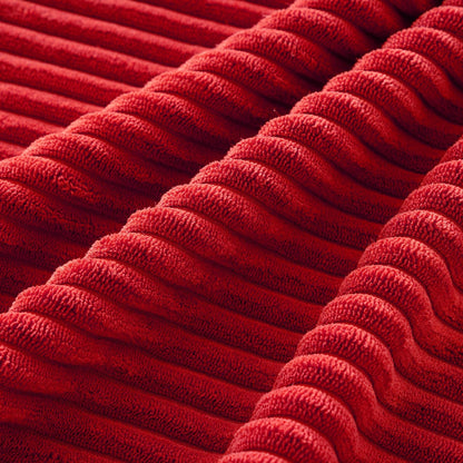 Boho Farmhouse Throw Pillow Covers 18X18 Inch Set of 4 Mordern Nordic Cushion Covers Soft Corduroy Home Decor for Couch Bed Sofa Living Room Christmas Red