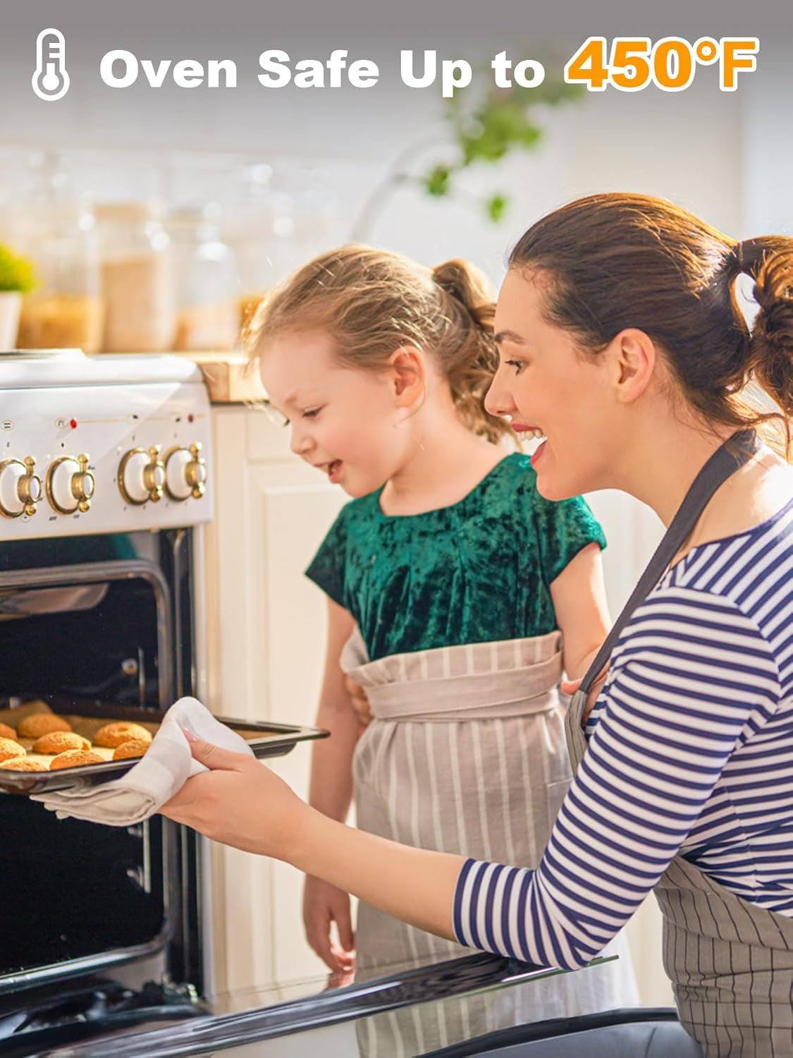 50 Pcs Parchment Paper Baking Sheets, 12X16 Inches Non-Stick Precut Baking Parchment, for Baking Grilling Air Fryer Steaming Bread Cup Cake Cookie and More (Unbleached)