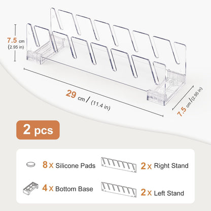 Hat Stand for Baseball Caps, 2 Pcs Hat Organizer for 14 Baseball Caps, Hat Racks for Baseball Caps, Hat Holder Display and Organizer for Bedroom, Closet, Dresser, Office