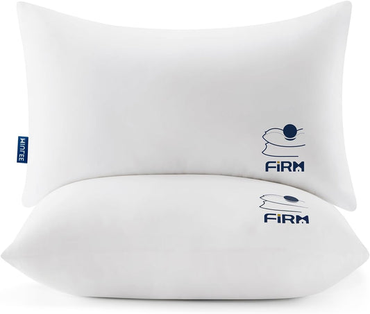12X20 Throw Pillow Inserts Set of 2, High Support Decorative Pillow Forms for Bed and Couch, 100% Virgin Fiber Filling