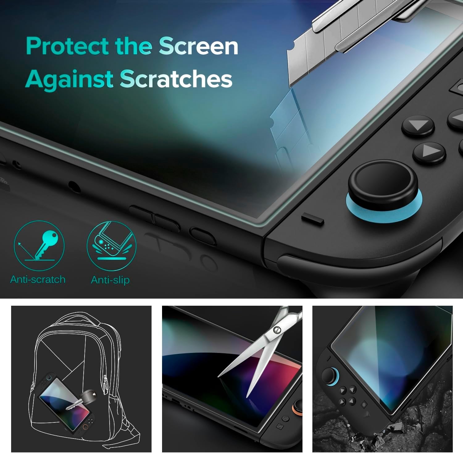 3-Pack Screen Protector Tempered Glass for Nintendo Switch 2 Model 2025, Transparent HD Clear Anti-Scratch Screen Protector Accessories for Nintendo Switch 2, [7.9 Inch]