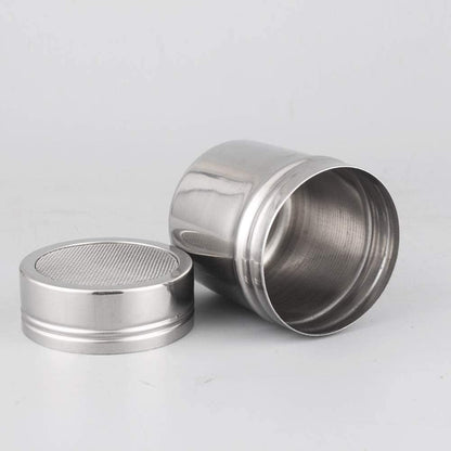 Powder Shaker with Lid,Stainless Steel Fine Mesh Shaker, for Sifter Cocoa,Cinnamon Powder,Icing Sugar,Chocolate Coffee (Small-12Pcs)