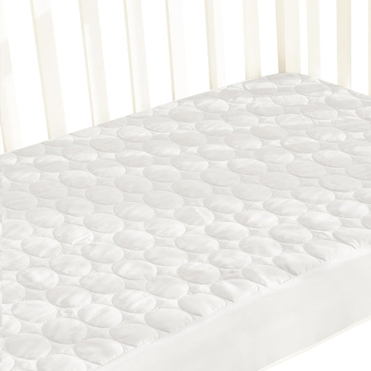 Crib Mattress Protector Pad Waterproof, Toddler Waterproof Crib Mattress Cover, Machine Washable & Dryer Fit Baby Toddler Bed Mattress Protector (Standard Size 52” X 28”)