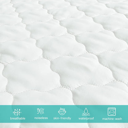 Pack and Play Mattress Pad Protector Waterproof, Pack and Play Sheets Quilted- 39" X 27" Fitted for Graco Playard | Mini & Portable Mattresses -Washable Ultra Soft Padding