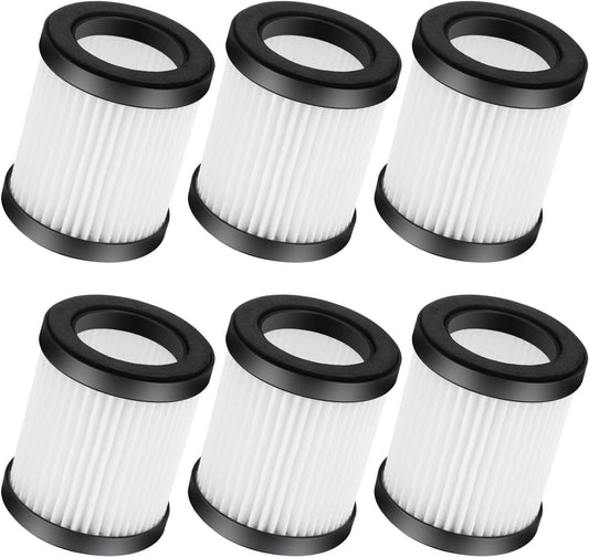 XL-618A Fliter Compatible with Moosoo XL-618A and M8-PRO Cordless Vacuum, Efficient Filter, 6 Pack