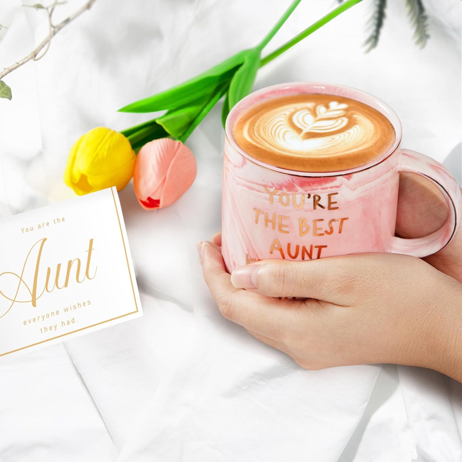 Aunt Gift Ideas, Gifts for Aunt, Aunt Gifts - Best Aunt Ever Gifts - Aunt Birthday Gift - Aunt Gifts from Niece, Nephew, Aunt Christmas Gifts - Gifts for New Aunt, to Be Aunt - Favorite Aunt Mug