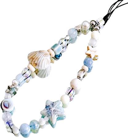 Beaded Camera Wrist Strap Cute Digital Camera Charm Lanyard Phone Charms Strap Beaded Camera Chain for Phone Bag Keychain