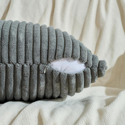 Set of 2 Dark Gray Boho Decorative Throw Pillow Covers 16X16 Inch for Couch Bed Sofa, Aesthetic Modern Bohemian Room Decor, Soft Fuzzy Fluffy Cozy Corduroy Textured Cushion Case 40X40Cm