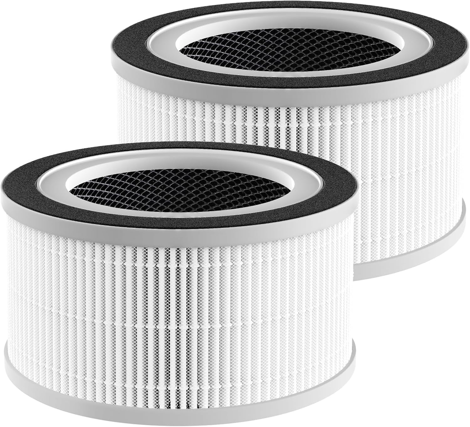 2 Pack True Hepa Replacement Filter Compatible with Afloia Fillo/Halo/Mooka Allo, with 3-In-1 H13 True HEPA Filtration for Afloia Fillo Air Purifier, for MOOKA Allo Air Filter