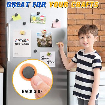 20Pcs Small Products for Crafts with Adhesive Backing, Ceramic Products Craft, round Circleproduct Perfect for Button, Craft, Hobbies, Science Projects - 0.71Inch X 0.12Inch