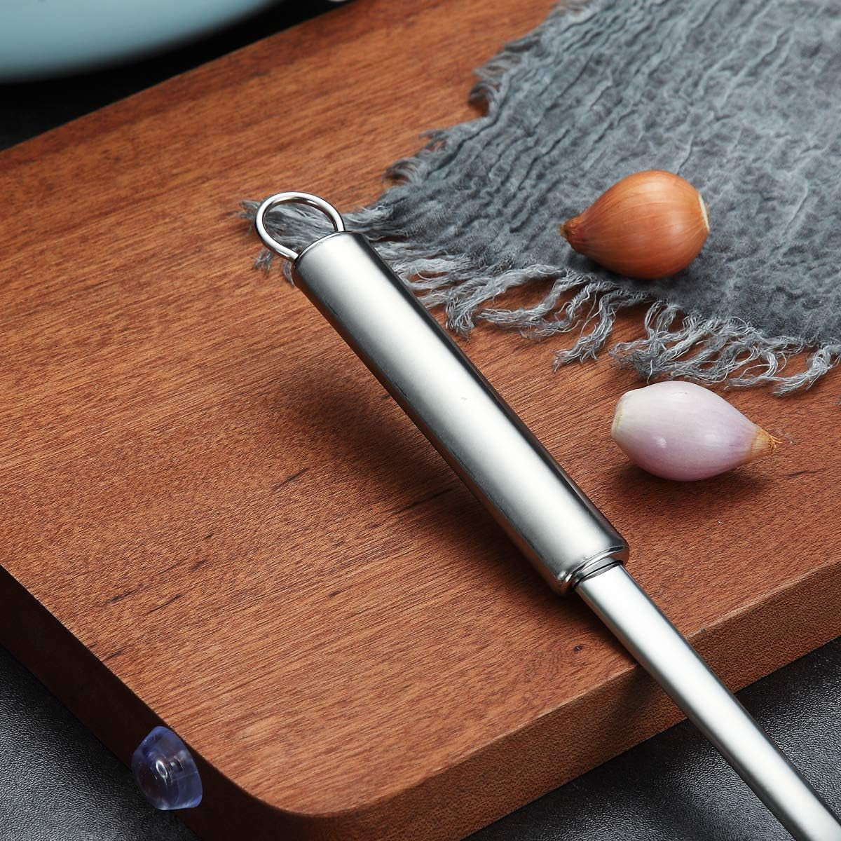 Stainless Steel Slotted Skimmer Spoon for Efficient Straining in Culinary Applications