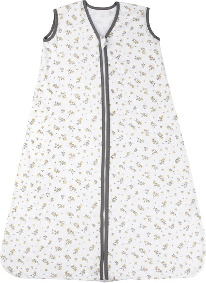 Baby Sleep Sack 18-24 Months, 100% Cotton Toddler Sleeping Bag, 2-Way Zipper Wearable Blanket for Baby, 0.5 TOG