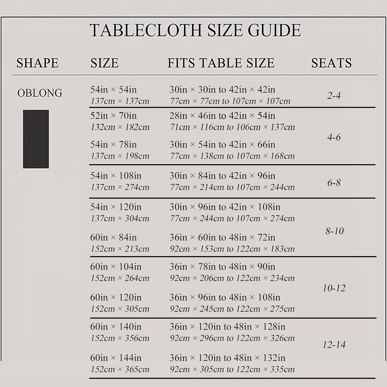 Rectangle Tablecloth, Waterproof Vinyl Table Cloth with Flannel Backing, Plastic Table Cloths for Dinner, Kitchen, Outdoor and Parties, 60"X84"