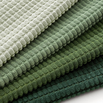 Sage Green Corduroy Pillow Covers 18x18 Inch Set of 4 - Boho Farmhouse Modern Nordic Decor for Couch, Bed, and Living Room