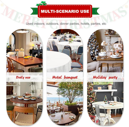 2 Pack Hunter Green Tablecloth 60 X 102 Inch, Rectangle 6 Feet Table Cloth - Stain and Wrinkle Resistant Washable Polyester Table Cover for Dining Tables, Buffet Parties and Camping