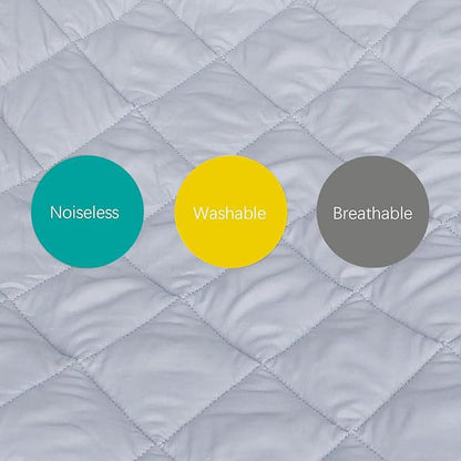 Sheet for Regalo My Cot Portable Toddler Bed, Joovy Travel Cot (Sheet Only, Bed Not Included), Soft Child Travel Cot Padded Cover, Grey