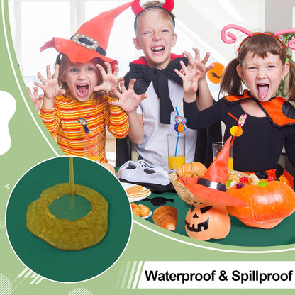 4 Packs Disposable Plastic Table Cloth, 84" round Waterproof Tablecloth, Leakproof & Sturdy Decorative Table Covers for Picnic, Party and Outdoor, Christmas Green