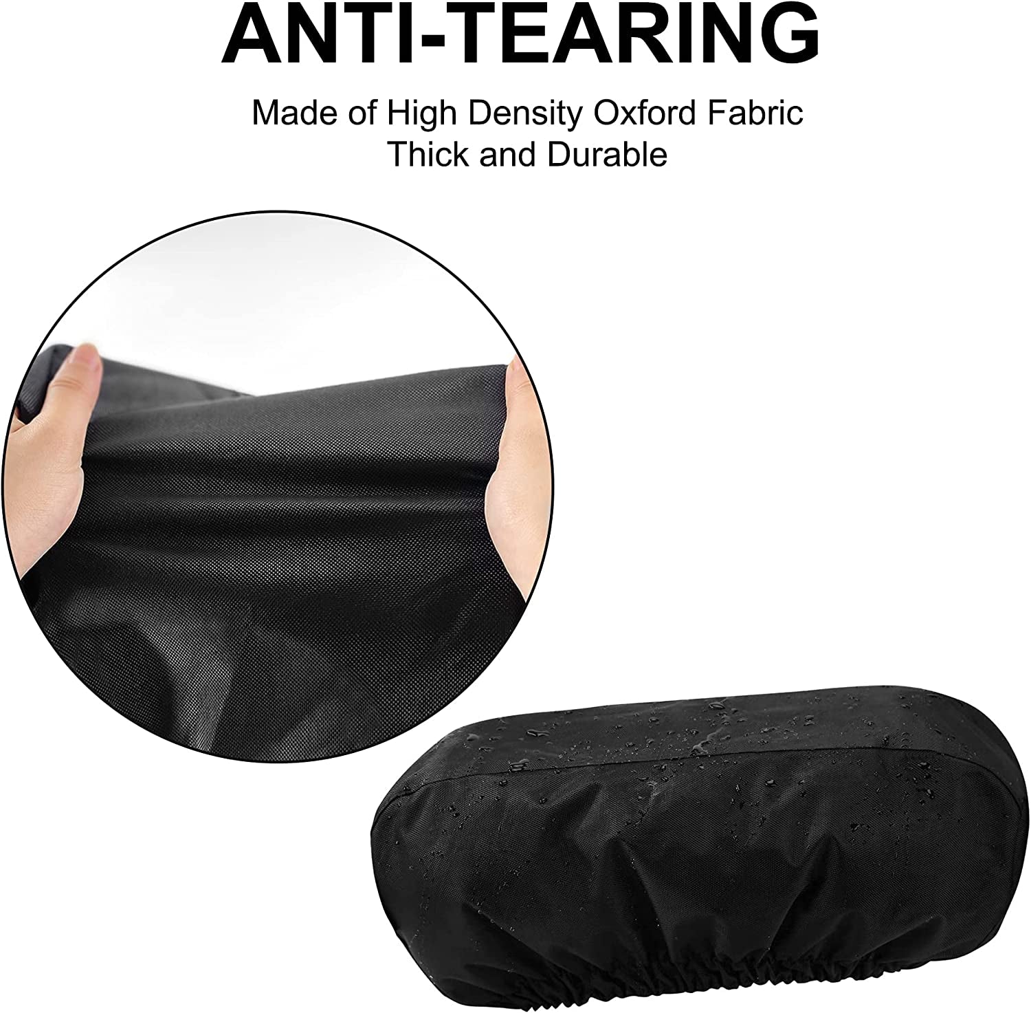 Winch Cover Waterproof Winch Dust Cover Heavy Duty Winch Protection Cover for Electric Winches 8500-17500 Lbs, Black