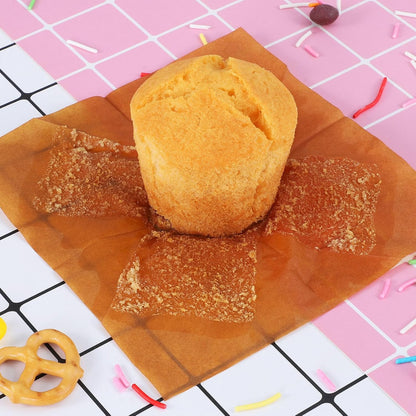 Standard Tulip Cupcake Liners - 120 Count Greaseproof Muffin Baking Cups for Weddings, Birthdays, Baby Showers, Festivals, and Christmas (Natural/White/Brown)