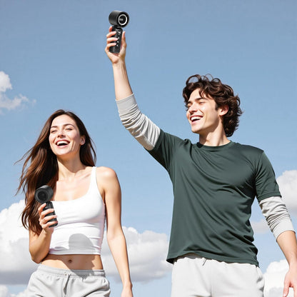 Portable Handheld Mini Fan,Speed(1-100) Adjustable Turbo Personal Fan,4000Mah Battery Rechargeable,Ai Digital Display,Gifts for Women Men Camping Travel Summer Outdoor