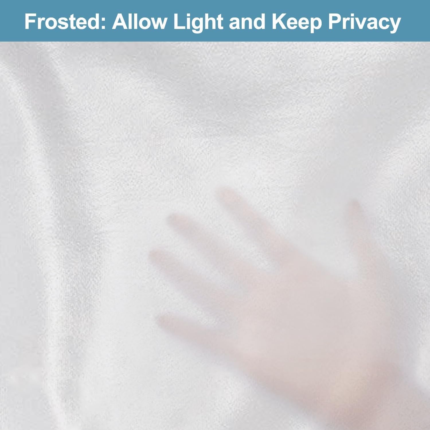 PEVA Waterproof Plastic Snap in Shower Curtain Liner Replacement with 2 Magnets35 W X 55" L for 36" W X 75" L Frosted