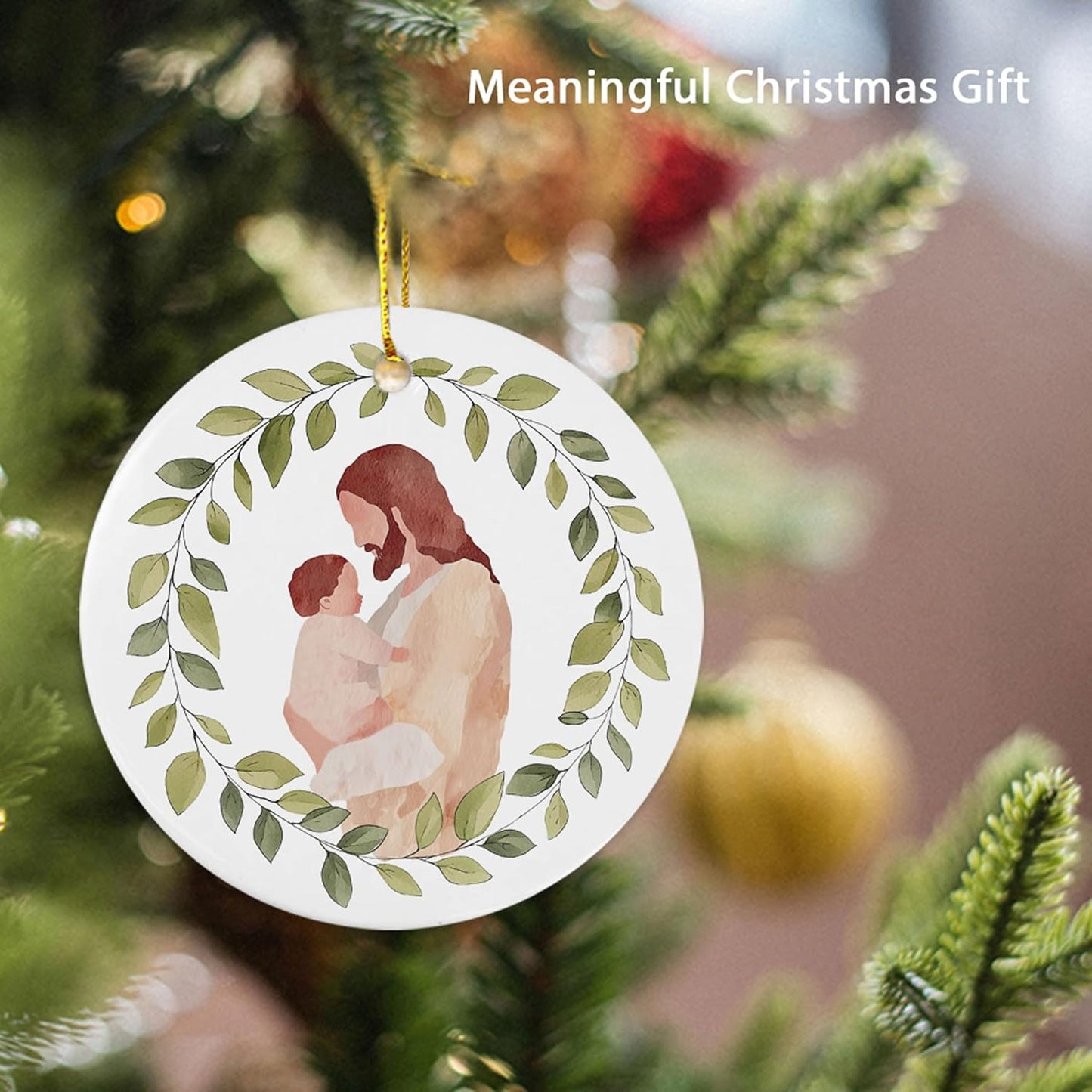 Miscarriage Baby Loss Ornament, Jesus Christ Holding Baby Ornament, Miscarriage Ceramic Gift, Baby Loss Gift, Baby Loss Sympathy Gift, Miscarriage Keepsake