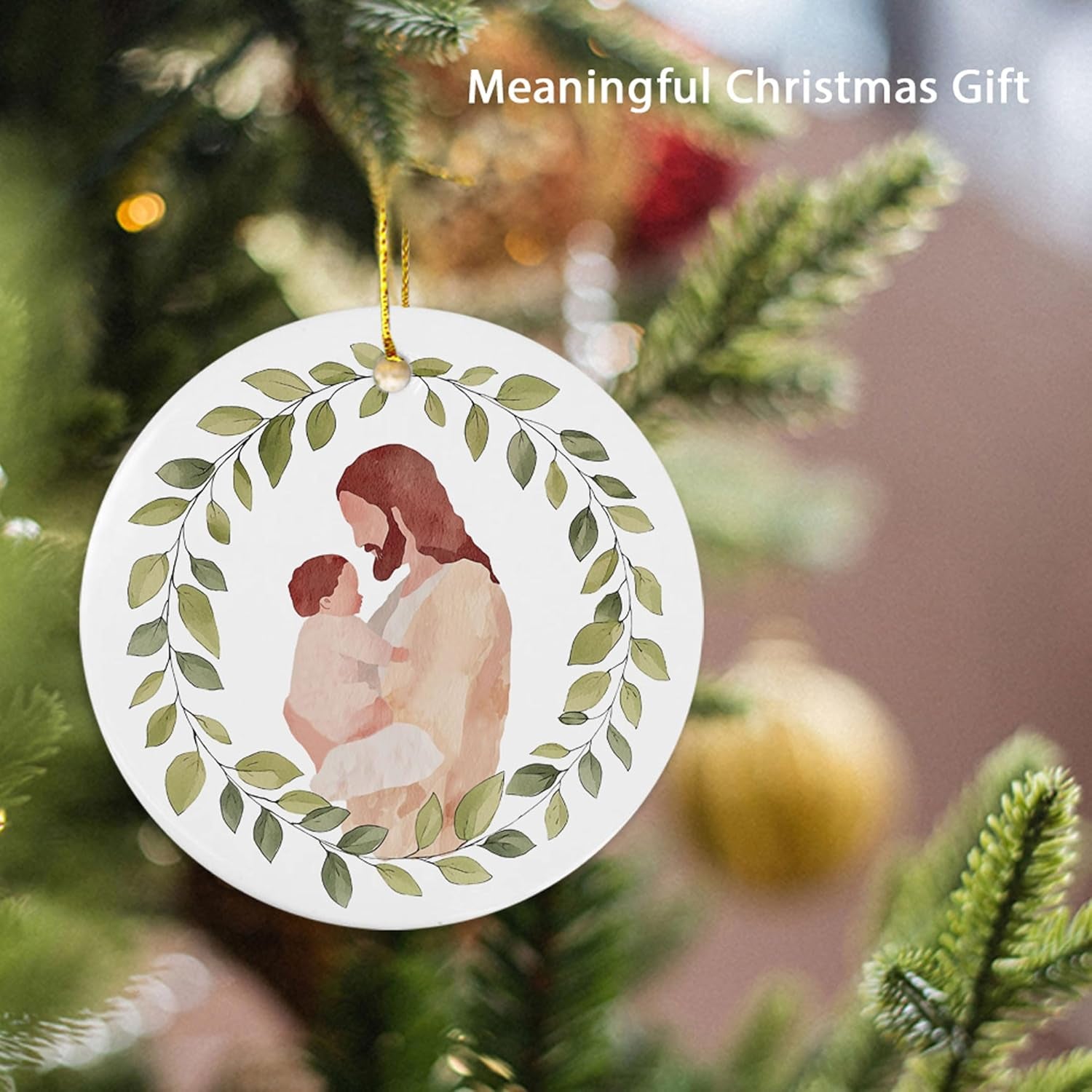 Miscarriage Baby Loss Ornament, Jesus Christ Holding Baby Ornament, Miscarriage Ceramic Gift, Baby Loss Gift, Baby Loss Sympathy Gift, Miscarriage Keepsake