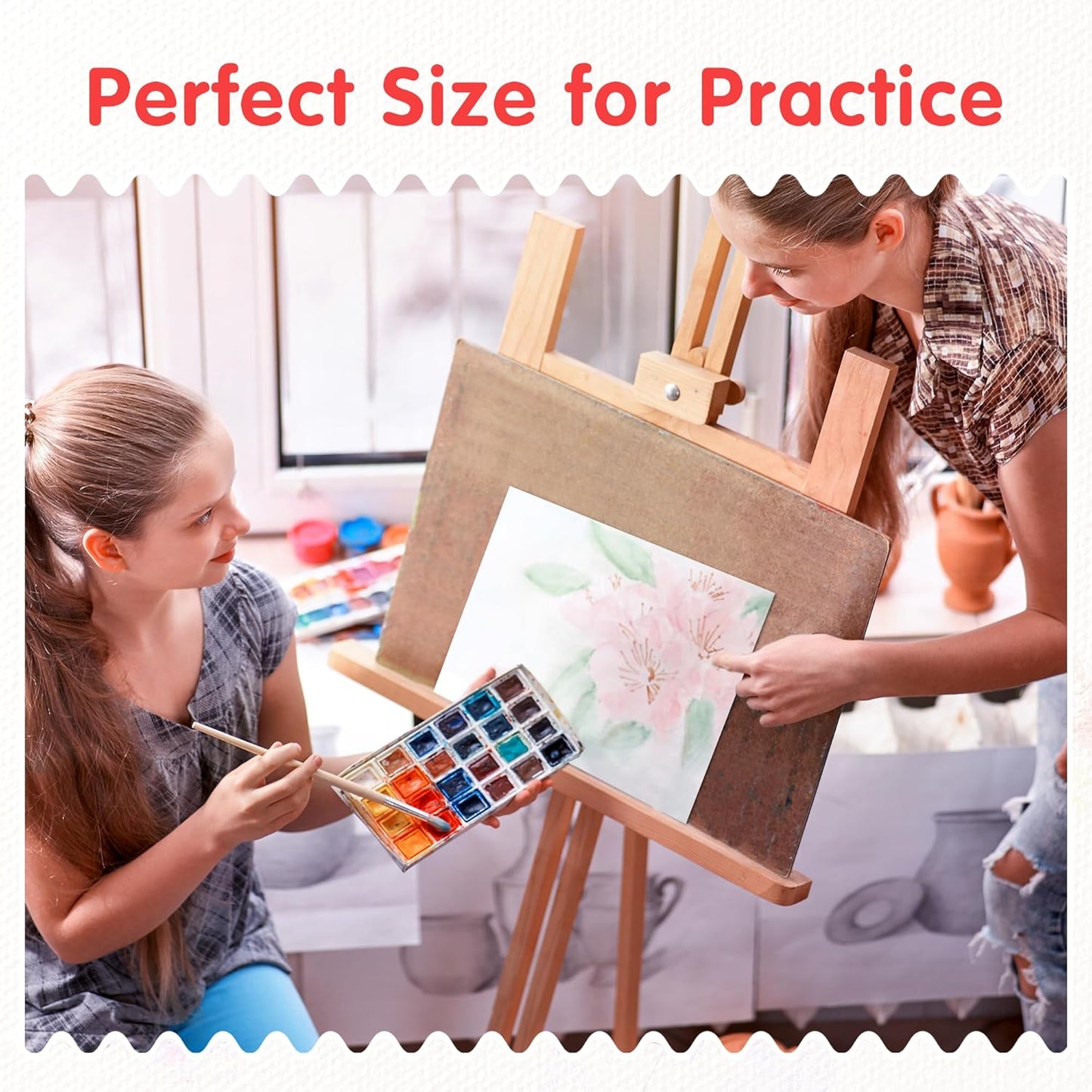 Canvas Boards for Painting 8X10 Inch, Super Value 4 Pack Paint Canvases, White Blank Canvas Panels, 100% Cotton Primed, Painting Art Supplies