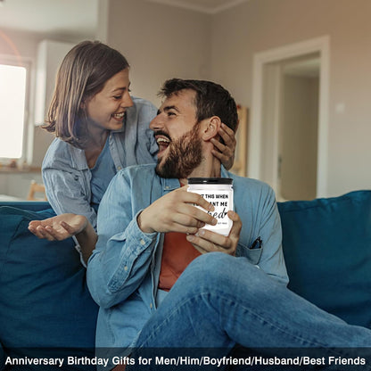 Gifts for Boyfriend Husband Men Couples, Funny Birthday Anniversary Wedding Valentines Christmas Romantic Gifts for Boyfriend, Husband, Men, Naughty Unique Lavender Candle