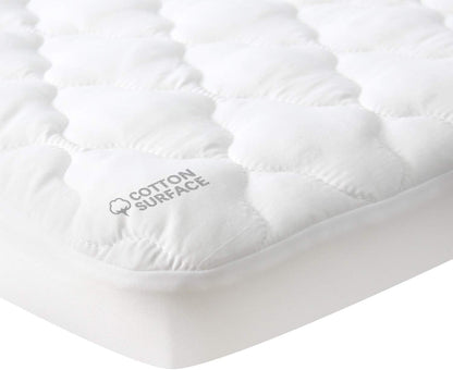 Waterproof Pack and Play Mattress Pad Sheets Fitted, Cotton Fabric Pack and Play Protector, Fits Graco Play Yard, Baby Mini Crib Sheet Cover