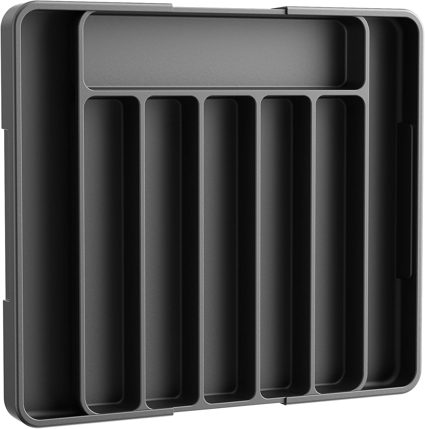 Silverware Organizer, Multipurpose Kitchen Drawer Organizers and Storage, Large, 14.1"×11.5"×1.7"