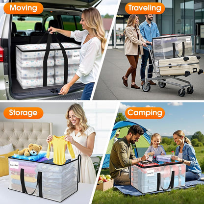 Moving Bags Extra Heavy Duty Oversized Storage Bags with Reinforced Handle and Double Zippers,Moving Supplies Totes for Storage Packing Dorm Room Essentials Alternative to Moving Boxes