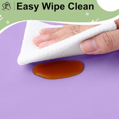 6 Packs Disposable Plastic Table Cloth, 54 X 108 Inch Waterproof Rectangle Tablecloth, Leakproof & Sturdy Decorative Table Covers for Picnic, Party and Outdoor, Lavender