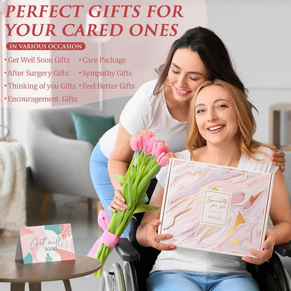 Get Well Soon Gifts for Women, Inspirational Birthday Gifts for Women, Self Care Package Get Well Gift Baskets for Friends after Surgery, Sympathy Thinking of You Gifts, Feel Better Cancer Care Gifts