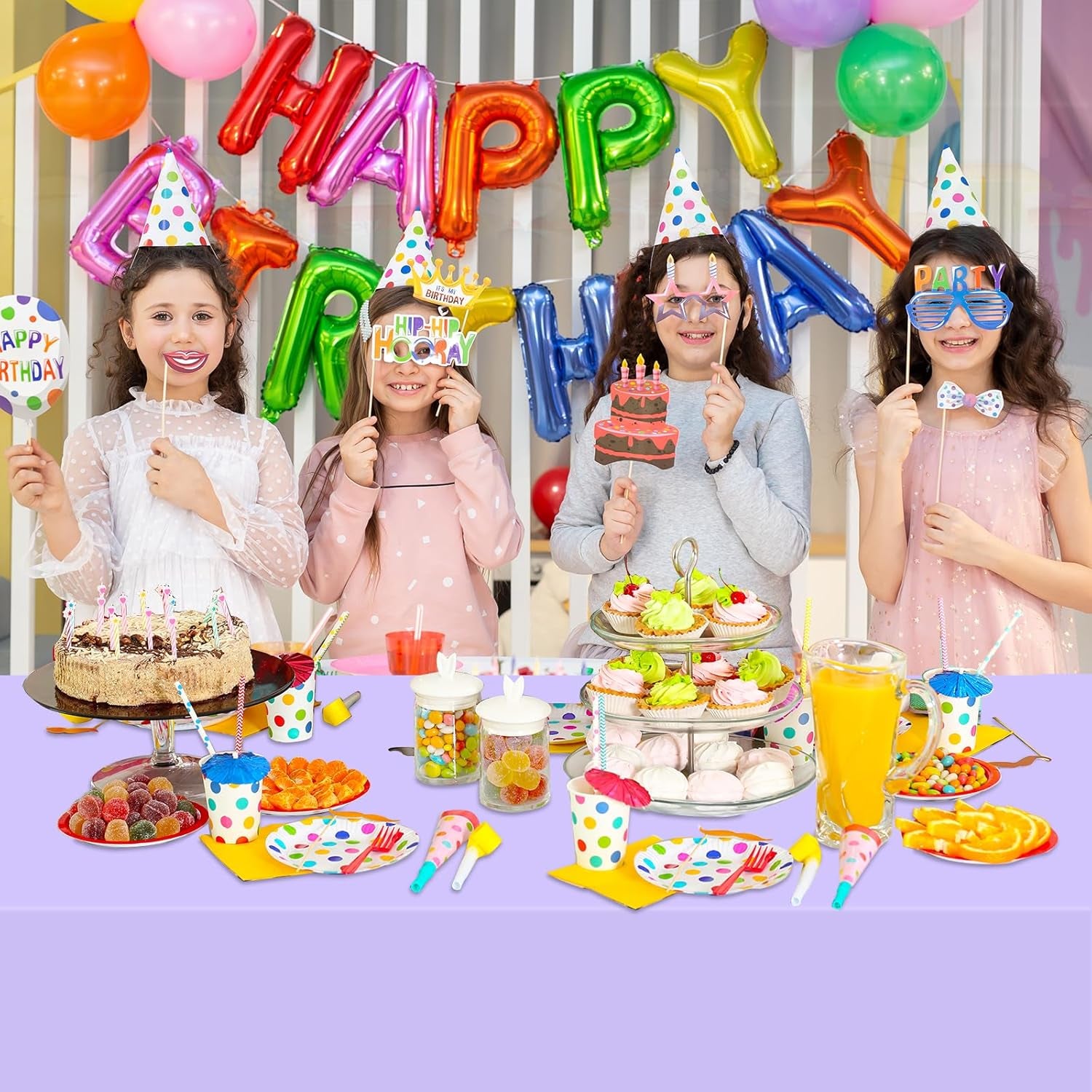 6 Pack Light Purple Rectangular Plastic Tablecloths, Pastel Purple Disposable Table Covers 54" X 108" for Birthday, BBQ, Bridal Shower, Engagement Wedding, Picnic Parties and 8 Ft Table Use