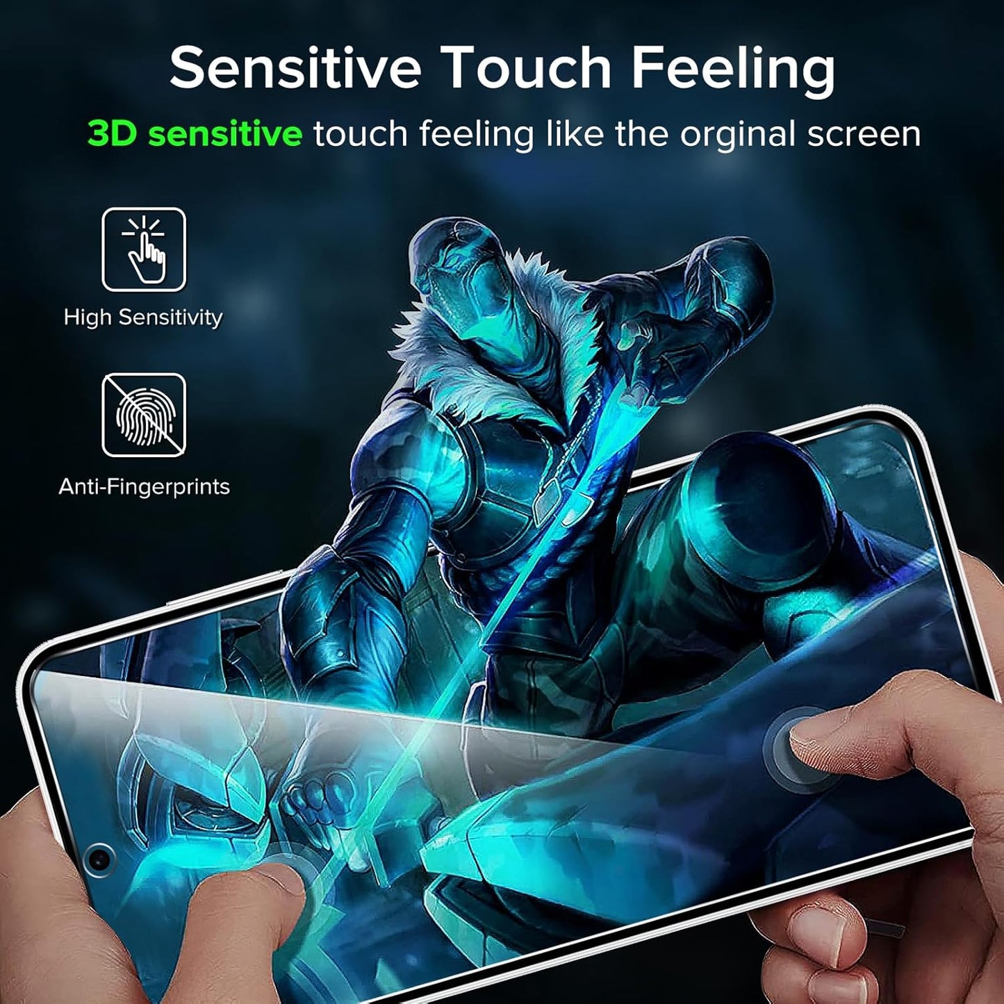 3 Pack Tempered Glass for Samsung Galaxy S24 FE 5G 6.7" 2024 Screen Protector with [Easy Installation Frame], Anti-Scratch Case Friendly Clear HD Film for Samsung Galaxy S24 FE 5G 6.7 Inch