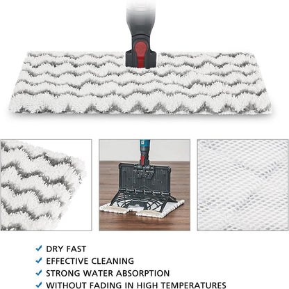 Replacement Steam Mop Pads (4 Pack) for Shark Lift-Away Pro & Shark Genius Mop Systems Compatible with Models S3973, S3973D, S3973WM, S5001, S5002Q, S5003A, S5004, S5004W, S6001W, S6001WM, S6002, S6002C, S6003D, S6003W