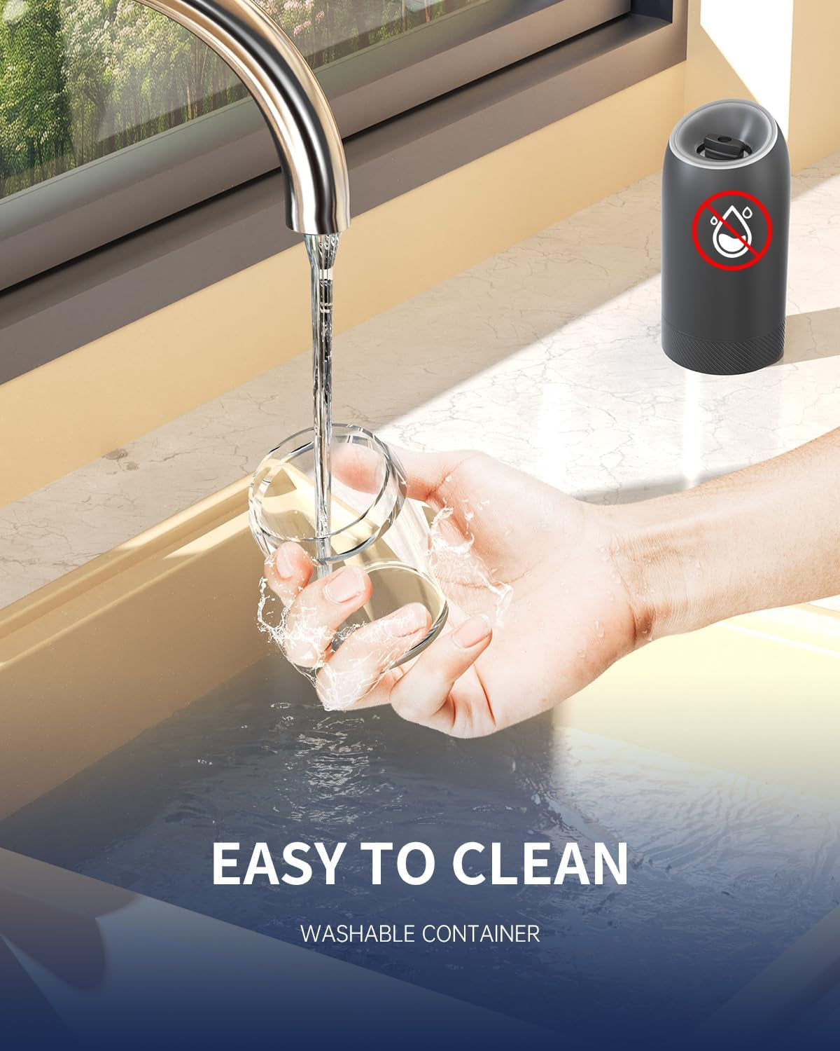 Gravity Electric Salt and Pepper Grinder Set Battery Powered Automatic Pepper Mill Grinders with 176Ml Container, Adjustable Coarseness, Bright LED Light and One Hand Operation, Black