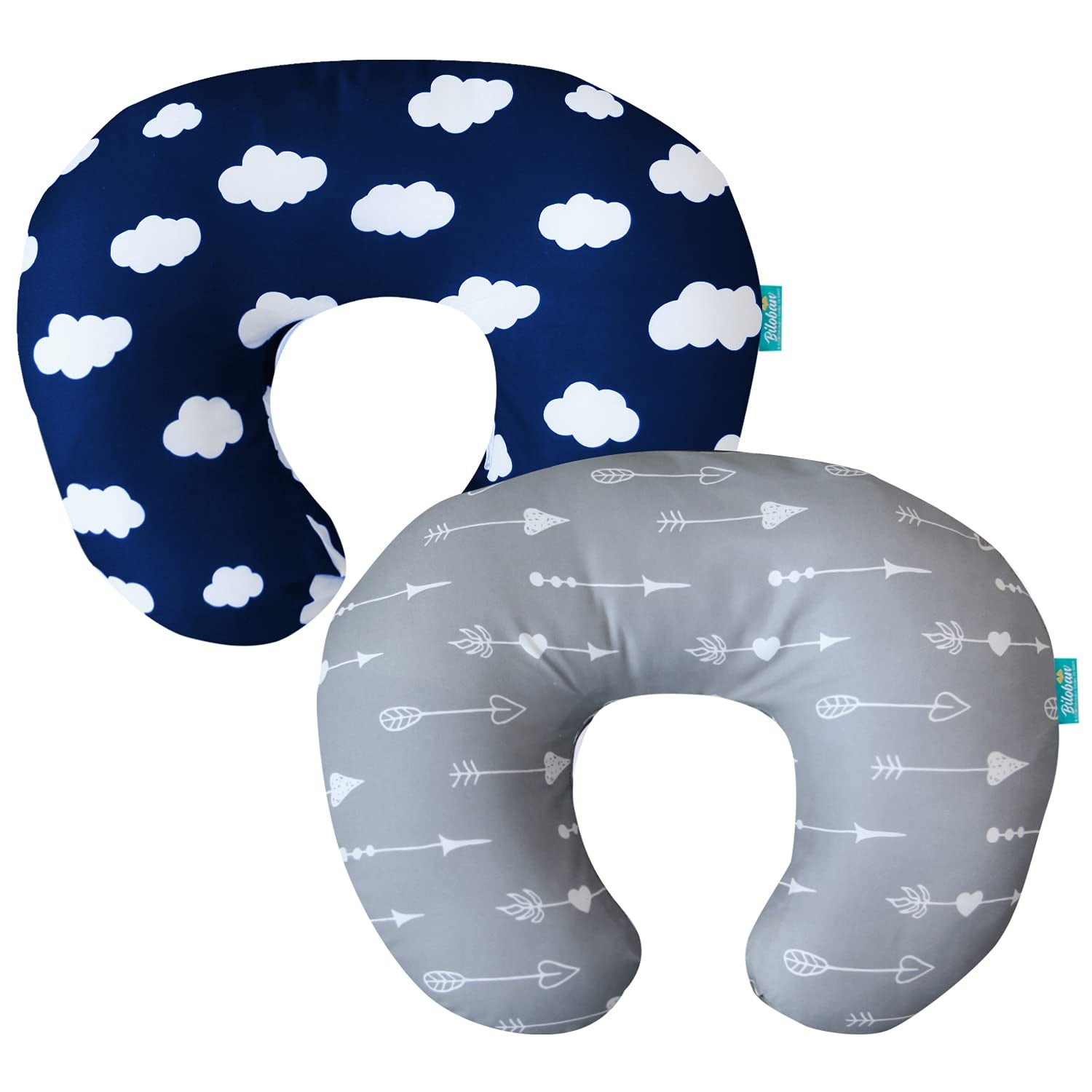 Nursing Pillow Cover 2 Pack for Breastfeeding Pillow, Ultra Soft and Cozy Nursing Slipcovers, Snug Fits for Boppy, Perfect Choice for Mom