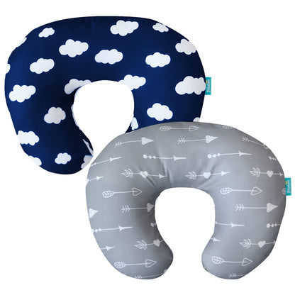 Nursing Pillow Cover 2 Pack for Breastfeeding Pillow, Ultra Soft and Cozy Nursing Slipcovers, Snug Fits for Boppy, Perfect Choice for Mom