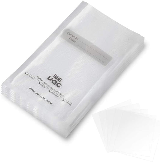 Vacuum Sealer Bags 100 Pint 6X10 Inch for Food Saver, Seal a Meal, Weston. Commercial Grade, BPA Free, Heavy Duty, Great for Vac Storage, Meal Prep or Sous Vide