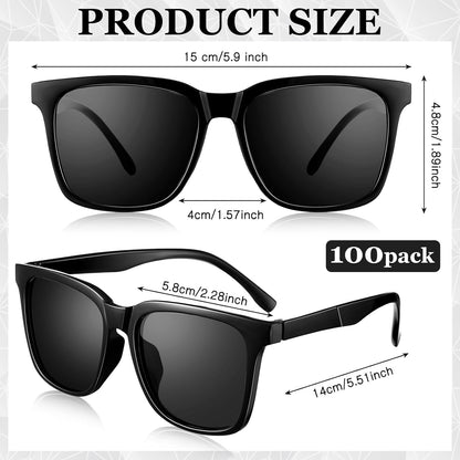 Bulk Retro Vintage Sunglasses - 100 Pieces for Men and Women, Perfect for Summer Beach and Pool Parties, Inspired by 70s and 80s Styles